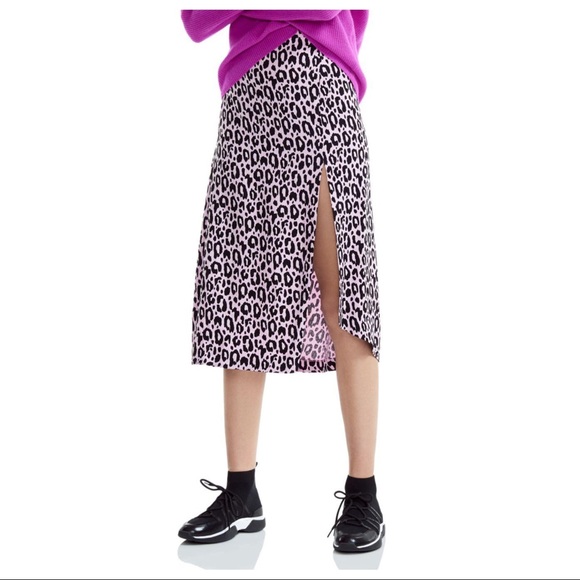 Maje Jipanta Leopard Print Midi Skirt - Picture 2 of 8